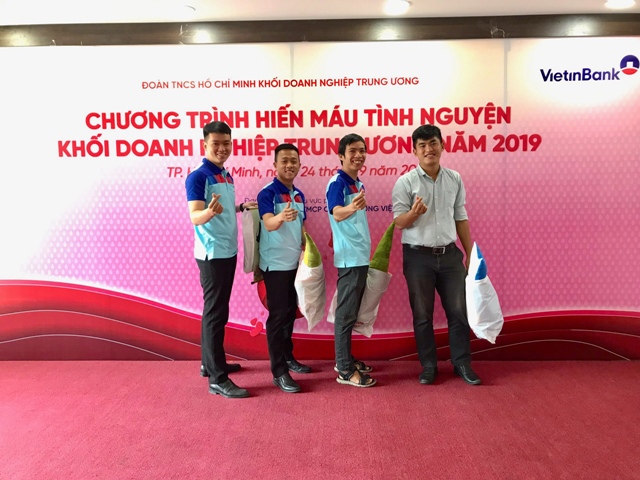 Chi đoàn VietinBank AMC tham gia chương trình Hiến máu tình nguyện Đoàn Khối DNTW năm 2019