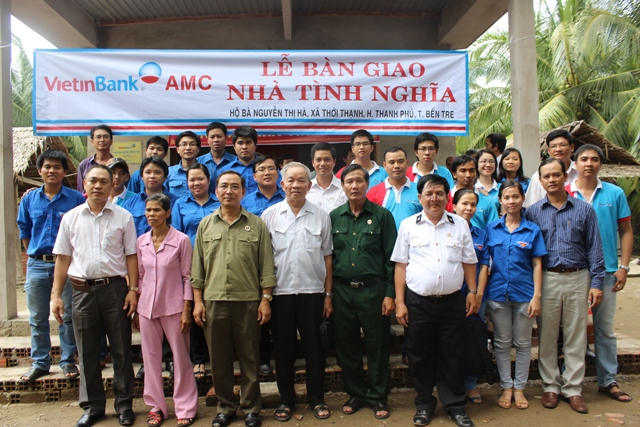 VietinBank AMC phối hợp Sở Tư pháp TP.HCM tặng 02 nhà tình nghĩa tại tỉnh Bến Tre